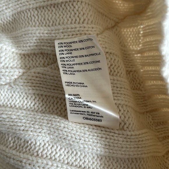 Free People We The Free Rudi Funnel Neck Sweater - Ivory - Picture 8 of 8